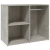 vidaXL Armadietto Cosmetici Grigio Cemento 80x40x65 Legno Multistrato