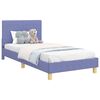vidaXL Struttura letto bambini con testata Blu jeans 90 x 190 cm