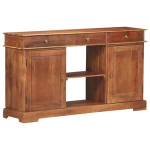 vidaXL Credenza 135x35x75 cm in Legno Massello di Acacia