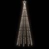 vidaXL Albero di Natale con Puntale Bianco Freddo 310 LED 300 cm
