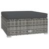 vidaXL Set Divani da Giardino 8 pz con Cuscini in Polyrattan Grigio