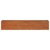 vidaXL Letto Rialzato da Giardino Ruggine 240x40x45 cm Acciaio Corten