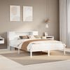 vidaXL Letto Libreria senza Materasso Bianco 140x190 cm Legno di Pino