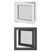 vidaXL Finestra seminterrato a ribalta e scorrimento RISOR 60 x 60 cm