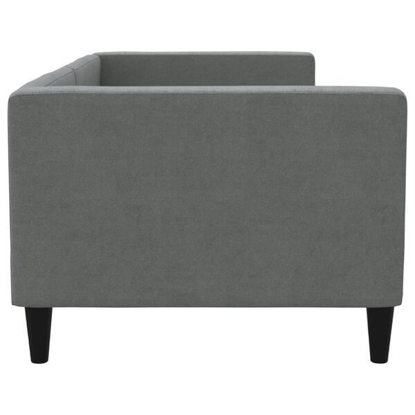vidaXL Letto da Giorno Grigio Scuro 80x200 cm in Tessuto