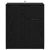 vidaXL Credenza Rovere Nero 60 x 30 x 70 cm Legno multistrato