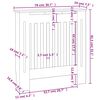 vidaXL Copertura per Radiatore in MDF 78 cm