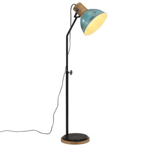 vidaXL Lampada da Terra 25 W Blu Anticato 30x30x100-150 cm E27