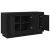 vidaXL Credenza Rovere Nero 102 x 35 x 55 cm Legno multistrato