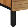 vidaXL Credenze 2 pz Marrone 60x33x75 cm in Legno Massello di Mango