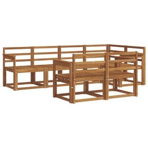 vidaXL Set di divani da esterno 7 pcs Naturale
