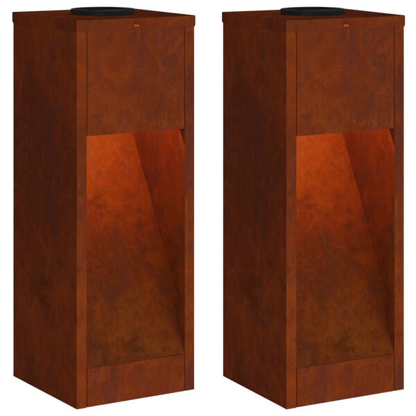 vidaXL Lucina LED Solare da Percorso 2 pcs Bronzo