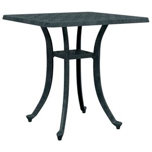 vidaXL Tavolo da Giardino Verde 53x53x53 cm in Alluminio Pressofuso