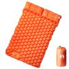 vidaXL Materasso Campeggio Autogonfiabile con Cuscini 2Persone Arancio