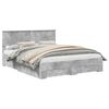 vidaXL Struttura del letto con cassetto Grigio Cemento 160 x 200 cm
