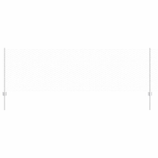 vidaXL Recinzione e Posto Argento 0,8 x 10 m Acciaio