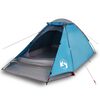 vidaXL Tenda da Campeggio a Cupola per 4 Persone Blu Impermeabile