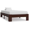 vidaXL Giroletto senza Materasso Marrone Scuro 90x200 cm Legno Pino