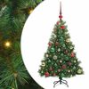 vidaXL Albero di Natale artificiale con 150 LED Verde 120 cm PE e PVC