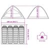 vidaXL Tenda da Campeggio a Cupola per 4 Persone Verde Impermeabile