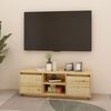 vidaXL Mobile Porta TV 110x30x40 cm in Legno Massello di Abete