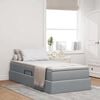 vidaXL Letto con contenitore e materasso Grigio chiaro 100 x 200 cm