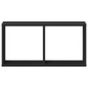 vidaXL Mobile a Parete 60x16x30 cm Nero in Legno Multistrato