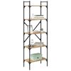 vidaXL Libreria Rovere artigianale 56 x 32 x 174 cm Legno multistrato