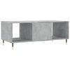 vidaXL Tavolino Salotto Grigio Cemento 102x50x40 cm Legno Multistrato