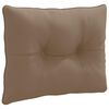 vidaXL Cuscino per schienale PUTTEN 100% Poliestere Tortora