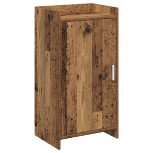 vidaXL Mobile per scarpe con porta Legno antico 48 x 36 x 92 cm
