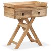 vidaXL Tavolino da Salotto in Legno Massello di Mango 65x40x76 cm