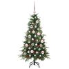 vidaXL Albero di Natale Artificiale con Rami Pieghevoli Verde 120 cm