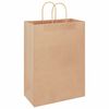 vidaXL Sacchetti di Carta 250 pz con Manici Marrone 32x17x44 cm