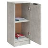 vidaXL Credenze 2 pz Grigio Cemento 30x30x70 cm in Legno Multistrato