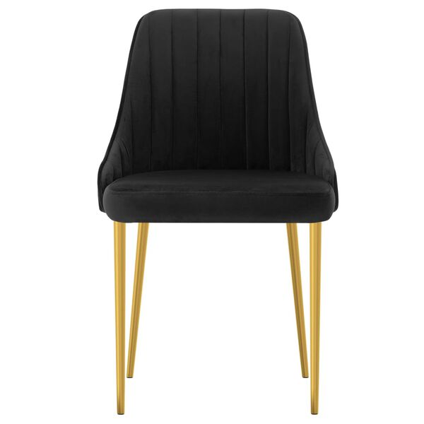 vidaXL Sedie da Pranzo 4 pz Nere in Velluto