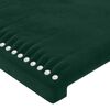 vidaXL Giroletto senza Materasso Verde Scuro 140x190 cm in Velluto