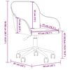 vidaXL Sedia Girevole da Ufficio Rosa in Velluto