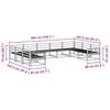 vidaXL Set di divani da esterno 9 pcs Naturale