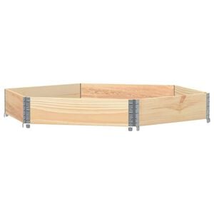 vidaXL Fioriera Rialzata Esagonale 160x160cm Legno Massello di Pino