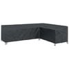 vidaXL Copertura per mobili 286 x 222 x 80 cm Forma a L Impermeabile