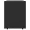 vidaXL Mobiletto con Ruote Nero 60x53x72 cm in Legno Multistrato