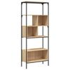 vidaXL Libreria 5Ripiani Rovere Sonoma 76x33x188,5cm Legno Multistrato