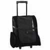vidaXL Carrello per Animali 3 in 1 Design Nero 48x32x(57-106) cm Tessuto Oxford