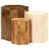 vidaXL Set Tavolini da Salotto 3 pz in Legno Massello di Mango