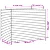 vidaXL Fioriera da Giardino 90x60x72 cm in Legno Massello di Pino