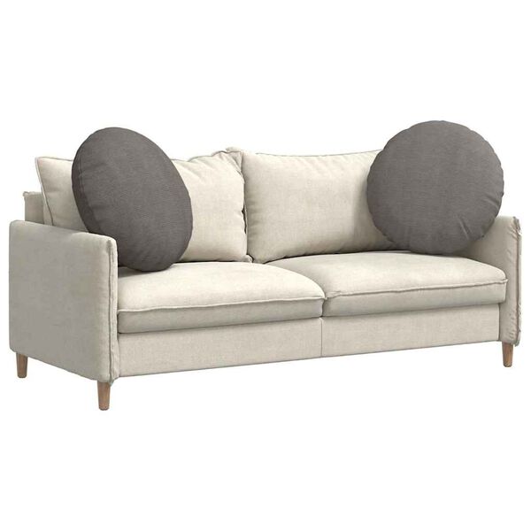 vidaXL Cuscini per Seduta 2 pcs Grigio chiaro &Oslash; 60 cm Tessuto in Cords