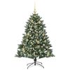 vidaXL Albero di Natale artificiale con 150 LED Verde 150 cm