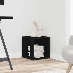 vidaXL Tavolino Nero 33x33x34,5 cm in Truciolato