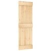 vidaXL Porta Scorrevole con Set Hardware 70x210 cm Legno Massello Pino